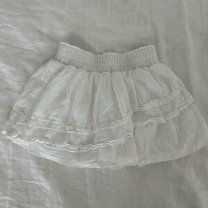 Abercrombie Kids White Mini Skirt